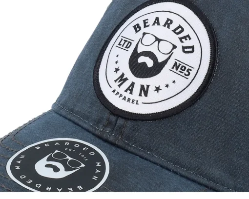 Beard Logo R 211 Navy/Khaki Trucker - Bearded Man