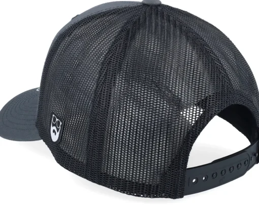 Beard Logo R 6-panel 2-tone Charcoal/Black Trucker - Bearded Man
