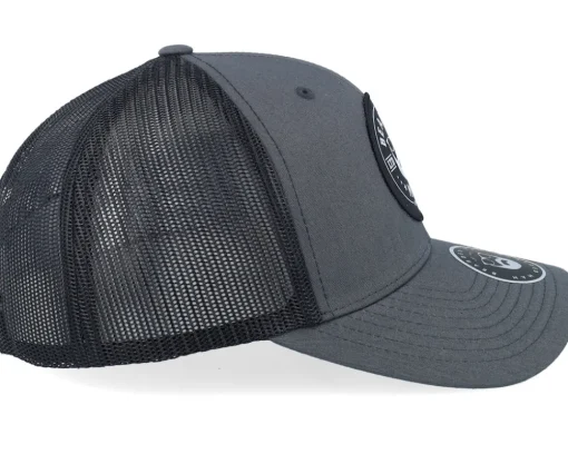 Beard Logo R 6-panel 2-tone Charcoal/Black Trucker - Bearded Man