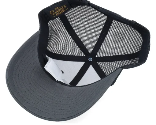 Beard Logo R 6-panel 2-tone Charcoal/Black Trucker - Bearded Man