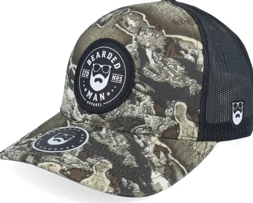 Beard Logo R 112pfp Realtree Excape/Black A-frame Trucker - Bearded Man