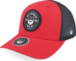 Beard Logo R Red/Black Trucker - Bearded Man