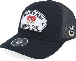 Bearded Boxing Gym Black Trucker - Bearded Man