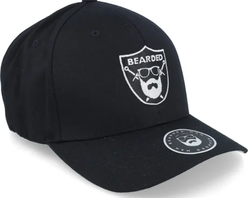 Bearded Sword Badge Black Flexfit - Bearded Man