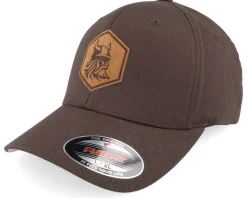 Bearded Viking Helmet Brown Flexfit - Vikings