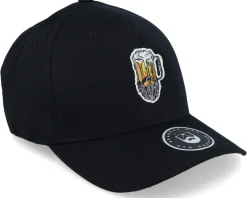 Beer Man Logo Black Flexfit - Bearded Man