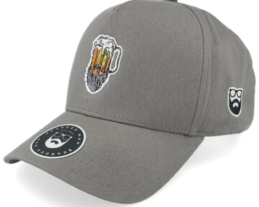 Beer Man Logo Grey A-Frame Adjustable - Bearded Man