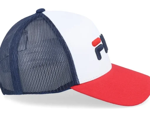 Beppu Linear Logo White/Red/Blue Trucker - Fila