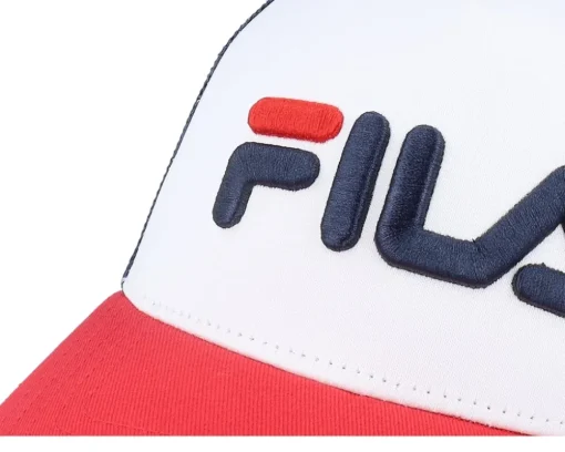 Beppu Linear Logo White/Red/Blue Trucker - Fila
