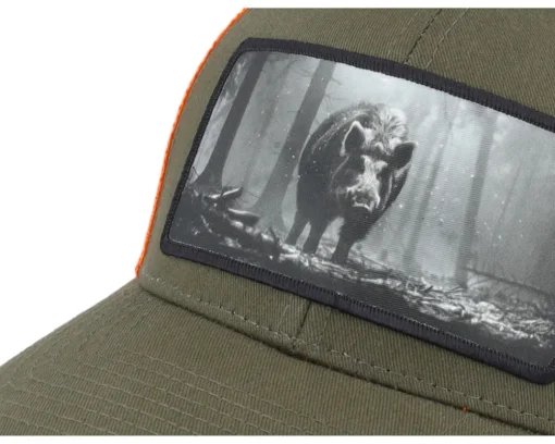 Big Boar Wide Mash/Fluorescent Orange Trucker - Hunter