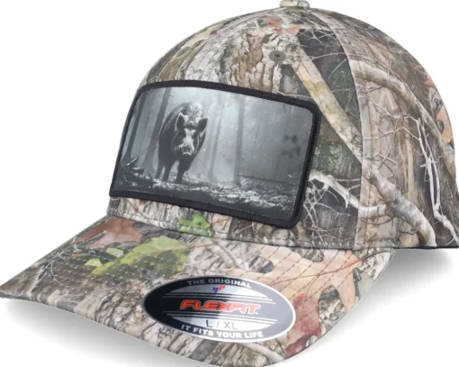 Big Boar Wide Mash/Fluorescent Orange Trucker - Hunter