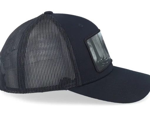 Big Boar Wide Patch Retro Black Trucker - Hunter
