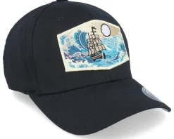 Big Boat & Waves Patch Black Flexfit - Wild Spirit