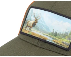 Big Deer Wide Mash/Fluorescent Orange Trucker - Hunter