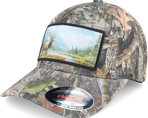 Big Deer Wide Mash/Fluorescent Orange Trucker - Hunter