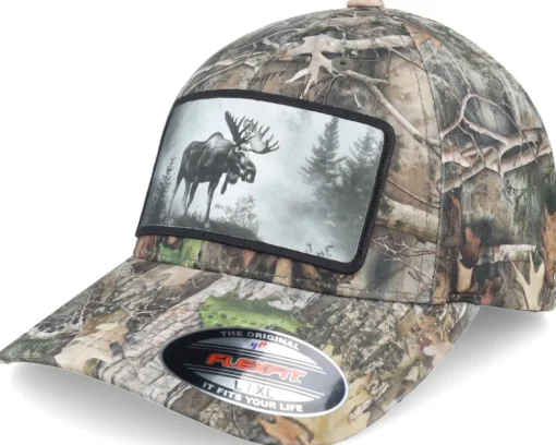 Big Moose Wide Mash/Fluorescent Orange Trucker - Hunter