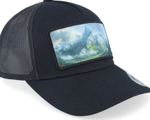 Big Mountains & Landscape Patch Black A-Frame Trucker - Iconic