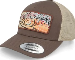 Big Trout Patch Brown/Khaki Trucker - Skillfish