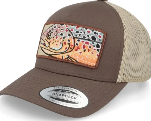 Big Trout Patch Brown/Khaki Trucker - Skillfish