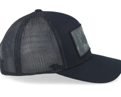 Big Wolf Wide Patch Retro Black Trucker - Hunter
