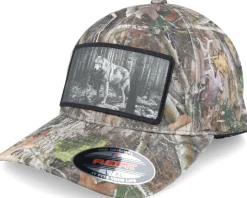 Big Wolf Wide Patch Retro Black Trucker - Hunter