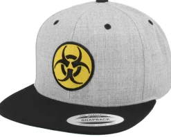 Biohazard Grey/Yellow Snapback - Iconic
