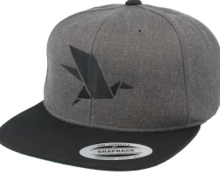 Bird Logo Charcoal Snapback - Origami