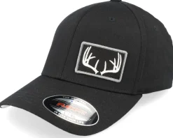Black Antlers Patch Side Black Flexfit - Hunter