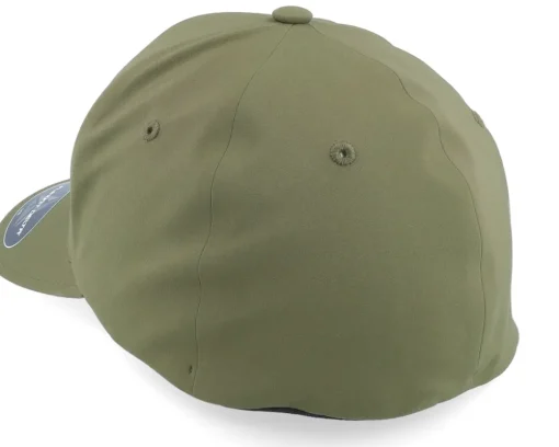 Black Fish Hook Logo Delta Fit Olive Flexfit - Skillfish