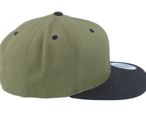 Black Fish Hook Logo Olive/Black Snapback - Skillfish