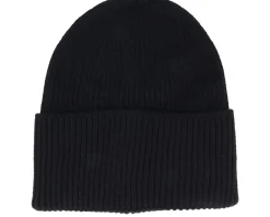 Black Oversized Cuff Blank Beanie - Beechfield