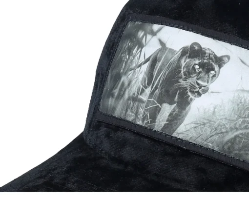 Black Panther Big Patch Velvet Navy Trucker - Calza Pennello