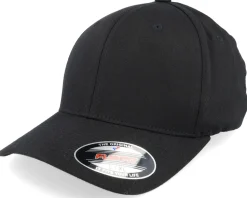 Black With Black Undervisor Flexfit Wooly Combed - Flexfit