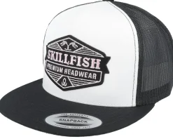 Blackberry Logo Classic White/Black A-frame Trucker - Skillfish