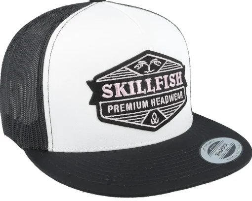 Blackberry Logo Classic White/Black A-frame Trucker - Skillfish