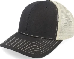 Black/Golden Stone Contrast Stitch Trucker - Equip
