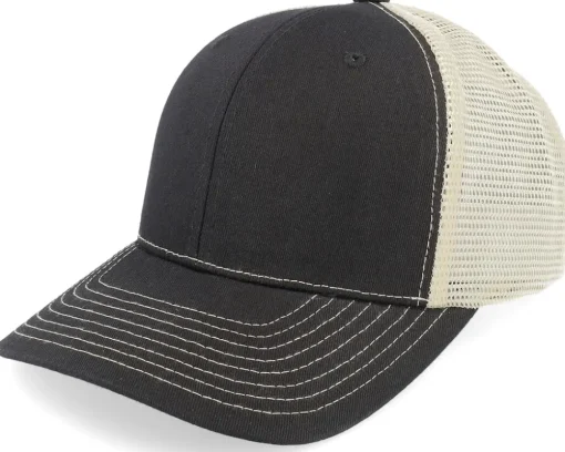 Black/Golden Stone Contrast Stitch Trucker - Equip