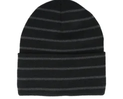 Black/Graphite Grey Deep Striped Cuff - Beechfield