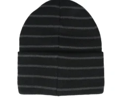 Black/Graphite Grey Deep Striped Cuff - Beechfield