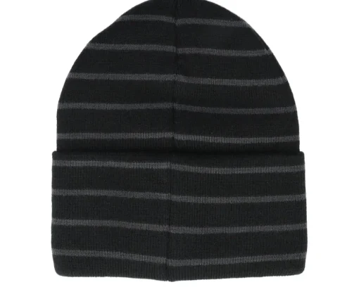 Black/Graphite Grey Deep Striped Cuff - Beechfield