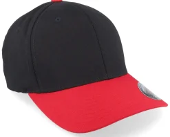 Black/Red Flexfit Wooly Combed - Flexfit