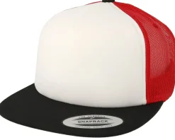 Black/White/Red Trucker - Yupoong