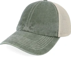 Blank Brown/Stone Vintage Washed Trucker - Beechfield
