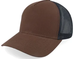 Blank Canvas Brown/Black A-frame Trucker - Equip
