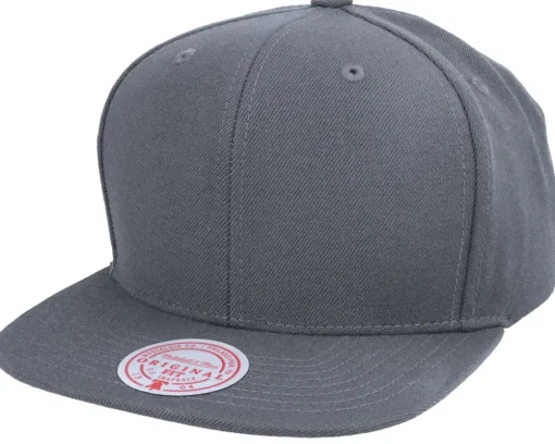 Blank Dark Grey Snapback - Mitchell & Ness