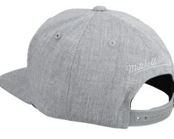 Blank Heather Grey Snapback - Mitchell & Ness