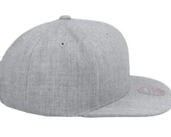 Blank Heather Grey Snapback - Mitchell & Ness