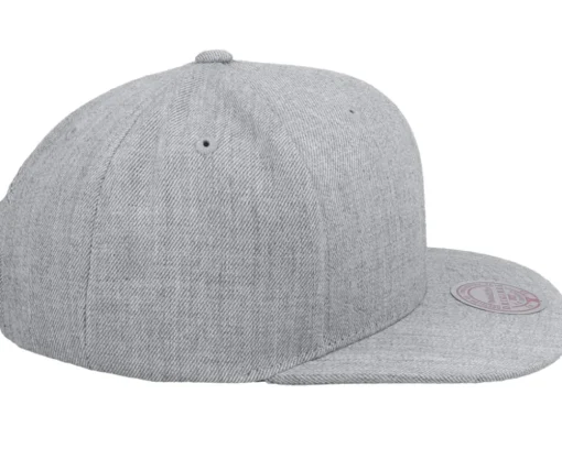 Blank Heather Grey Snapback - Mitchell & Ness