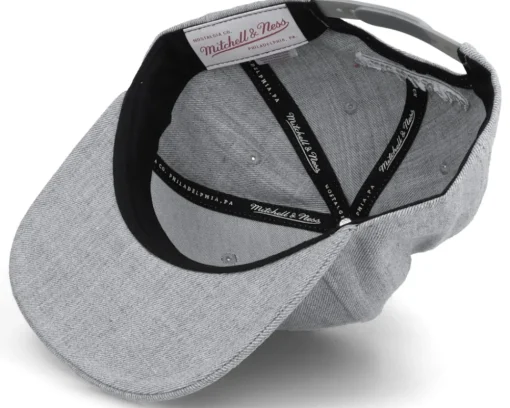 Blank Heather Grey Snapback - Mitchell & Ness