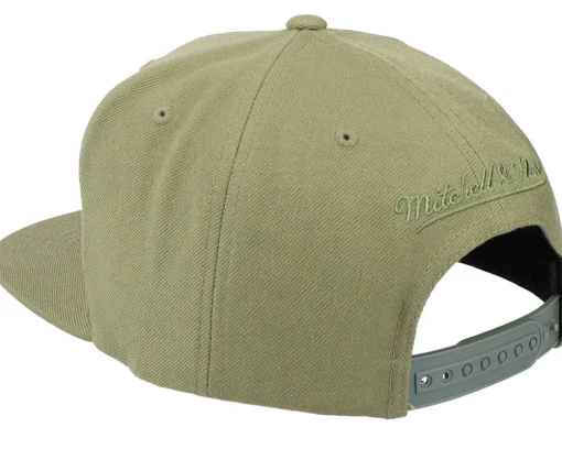 Blank Olive Snapback - Mitchell & Ness